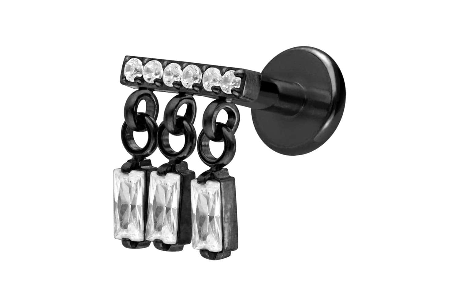 Titan Labret Piercing mit Innengewinde WINDSPIEL